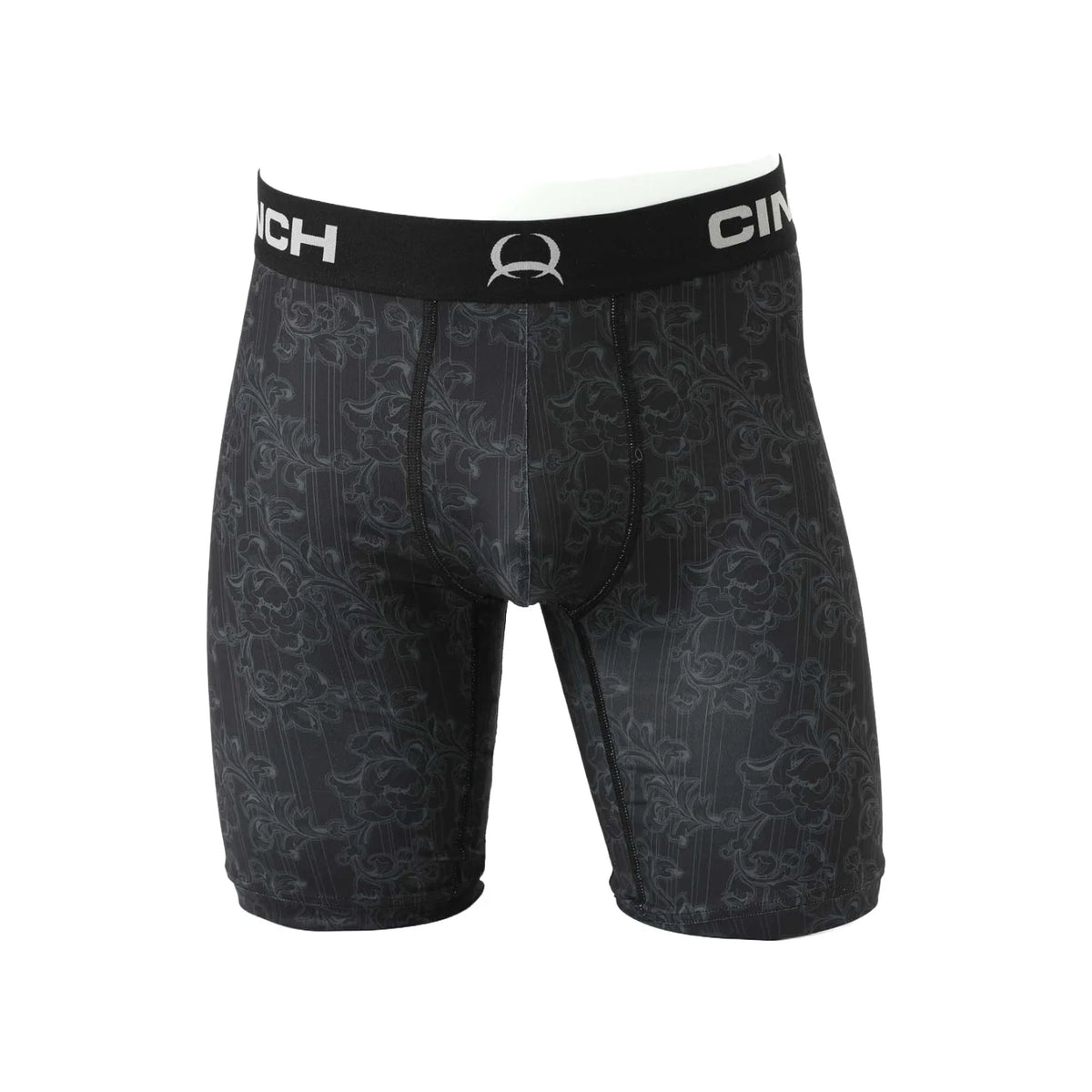 Cinch Black Floral 9" Boxer Brief