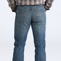 Cinch Men's Silver Label Slim Fit Straight Leg Jean in Medium Wash