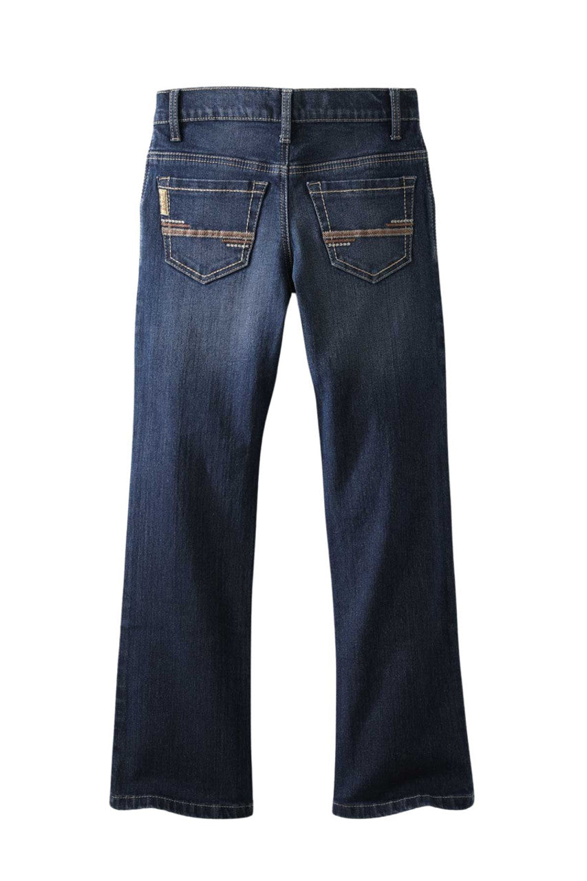 Cinch Boys Slim Fit Dark Stone Wash Slim Fit Bootcut Jeans