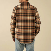 Sendero Provisions Co. Men's L/S Moab Stretch Flannel Shirt in Brown