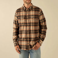 Sendero Provisions Co. Men's L/S Moab Stretch Flannel Shirt in Brown