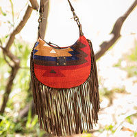 STS Ranchwear Crimson Sun Nellie Fringe Bag