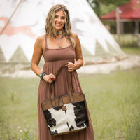 STS Ranchwear Cowhide Laptop Shopper