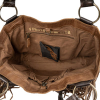 STS Ranchwear Boho Cowgirl Large Brown Leather Tote Bag