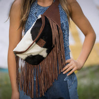 STS Ranchwear Indie Cowhide Fringe Hildy Belt Bag