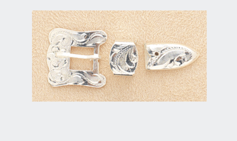 3 Piece Square Edge Hat Band Buckle