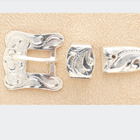 3 Piece Square Edge Hat Band Buckle