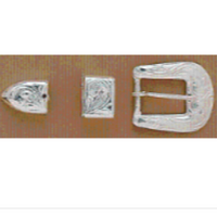 3 Piece Rounded Edge Hat Band Buckle