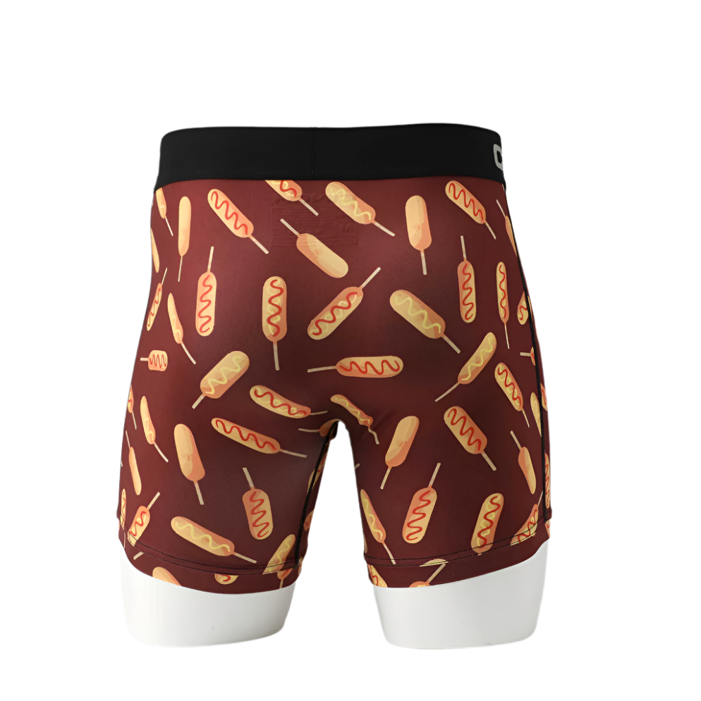 Cinch Corndog 6" Boxer Brief in Burgundy