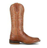 Tony Lama Women's Helena Cognac Goat Western Wide Square Toe Boot