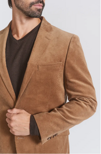 Savile Row Co. Men's Mayfair Corduroy Sport Jacket in Tan