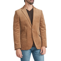 Savile Row Co. Men's Mayfair Corduroy Sport Jacket in Tan