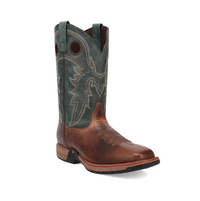 Laredo Men's Alloy Western Boot in Tan & Green