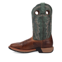 Laredo Men's Alloy Western Boot in Tan & Green