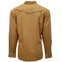 Hooey Men's L/S Del Denim Chambray Shirt in Tan