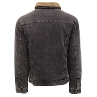 Hooey Men's Mesquite Sherpa Line Corduroy Jacket in Grey