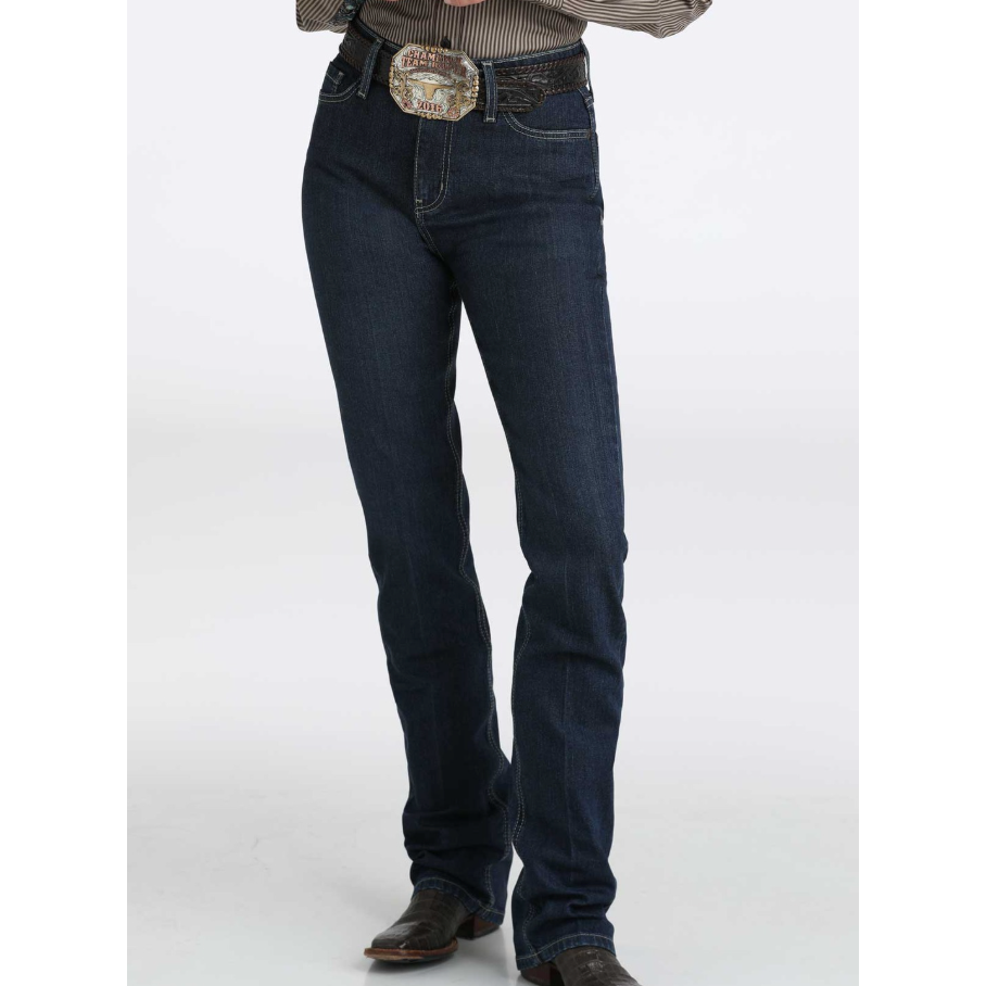 Cinch Women's Keri High Rise Straight Slim Boot Cut Jean