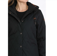 Cinch Women's Hooded Barn Coat in Black