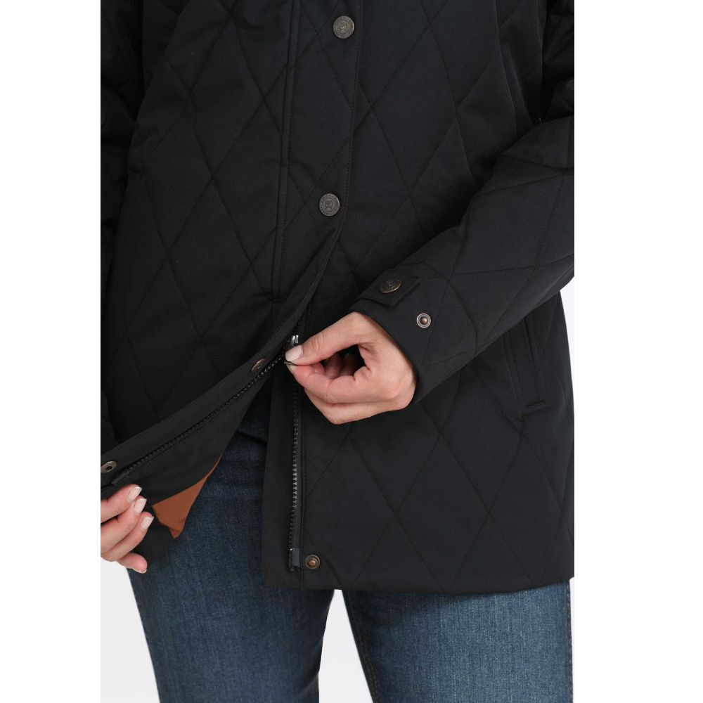 Cinch Women's Hooded Barn Coat in Black