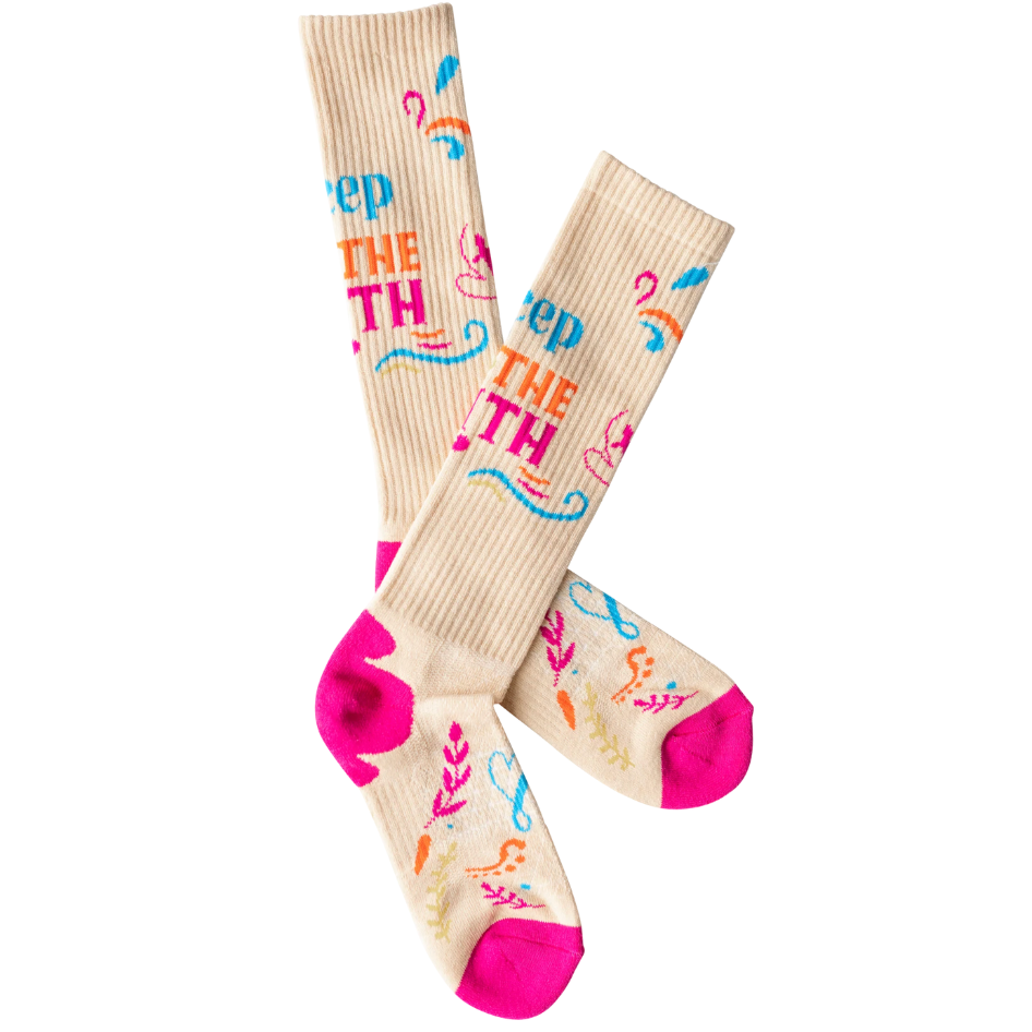 Lucky Chuck Women's Keep The Faith Performance Boot Socks