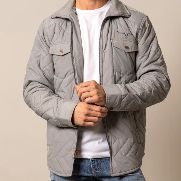 Kimes Ranch Men's Skink Quilted Jacket in Grey
