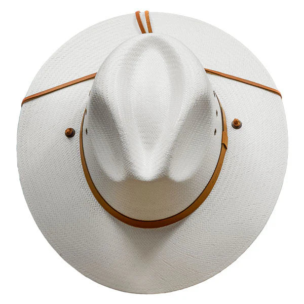 Stetson Los Alamos Straw Flat Brim Hat in Natural