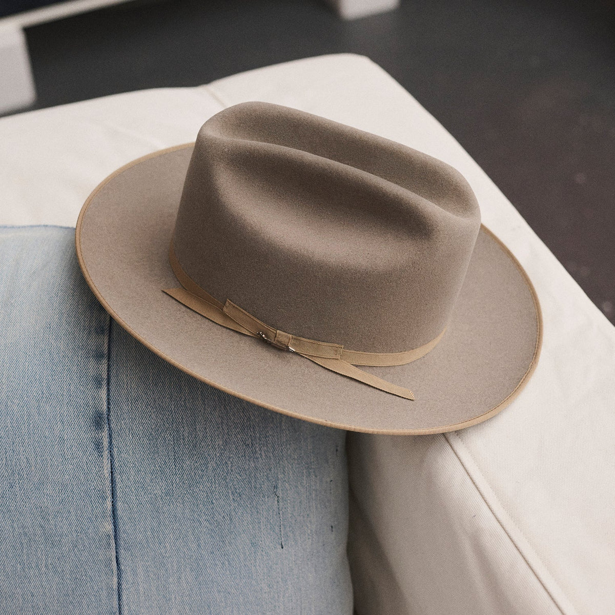 Stetson Open Road Royal Deluxe Fur Felt Hat in Natural