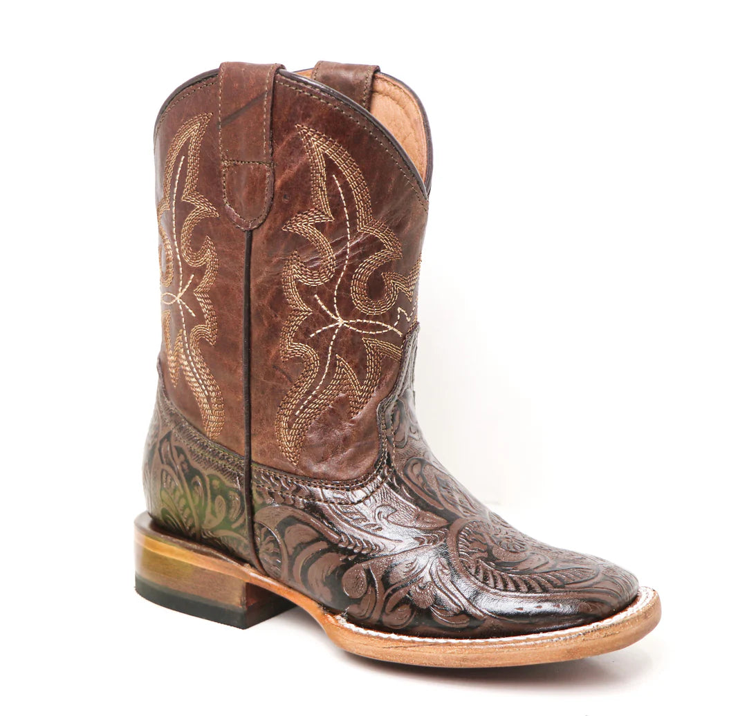 Tanner Mark Kids Archer Tooled Western Boots