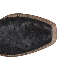 Tony Lama Men's Rylen Full Quill Ostrich Boot in Black