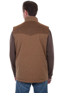 Scully Men's Canvas Vest in Tan
