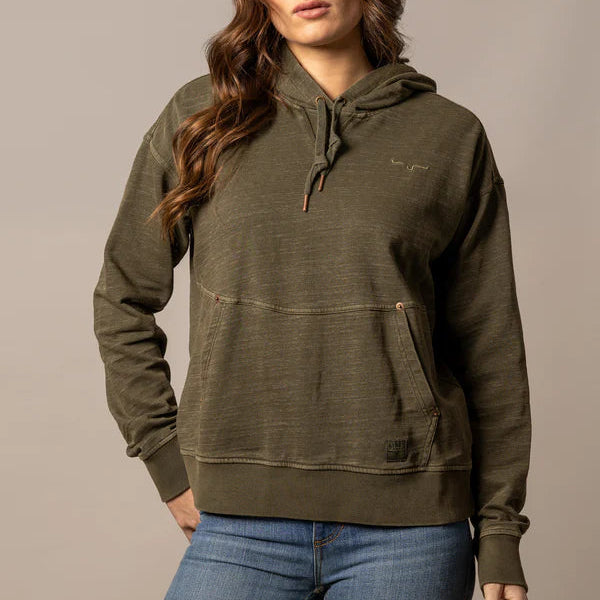 Kimes Ranch Women's Tess Western Hoodie in Dark Olive