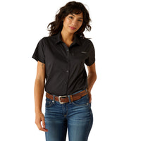 Ariat Women's VentTEK S/S Western Button Down Shirt in Black