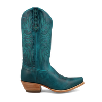 Black Star Women's 12" Paradise Snip Toe Boot in Laguna Blue