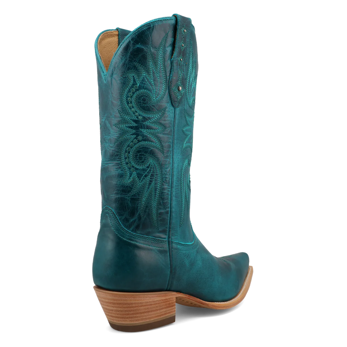 Black Star Women's 12" Paradise Snip Toe Boot in Laguna Blue
