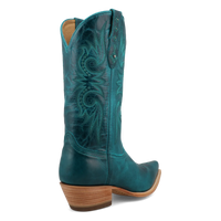 Black Star Women's 12" Paradise Snip Toe Boot in Laguna Blue