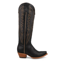Black Star Women's 17" Snip Toe Boot in Midnight and Copper