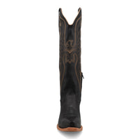 Black Star Women's 17" Snip Toe Boot in Midnight and Copper