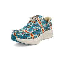 Twisted X Women's Feather X in Turquoise Print