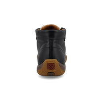 Twisted X Women's Chukka Driving Moc in Black & White Cowhide and Black