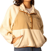 Kimes Ranch Women's Josie Quarter Snap Fleece Sweater in Natural