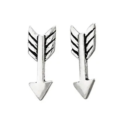 Straight and Narrow Sterling Silver Studs