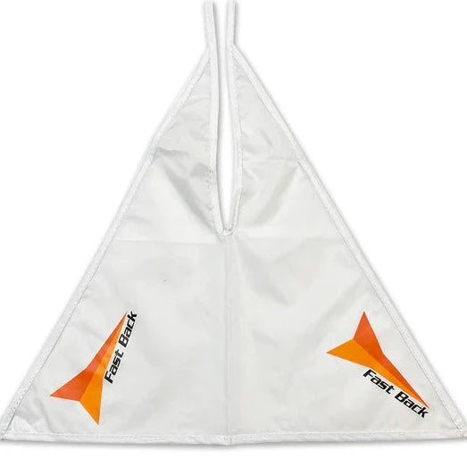 Fast Back Logo Breakaway Flag in White