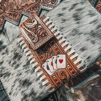 Don't Chase Cowboys Cowhide Wallet