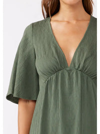 Women's Empire Waist Maxi Dress in Olive