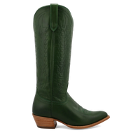 Black Star Women's 15" Snip Toe Boot in Emerald Green