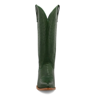 Black Star Women's 15" Snip Toe Boot in Emerald Green