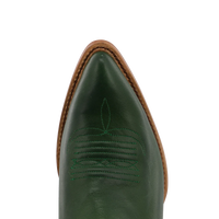Black Star Women's 15" Snip Toe Boot in Emerald Green