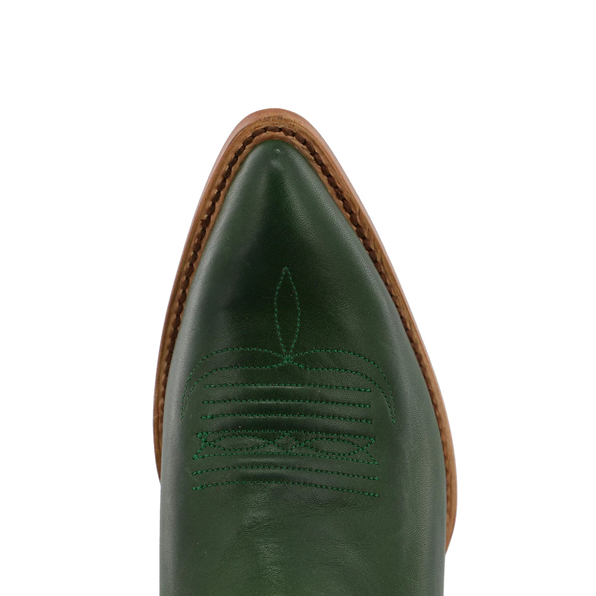 Black Star Women's 15" Snip Toe Boot in Emerald Green