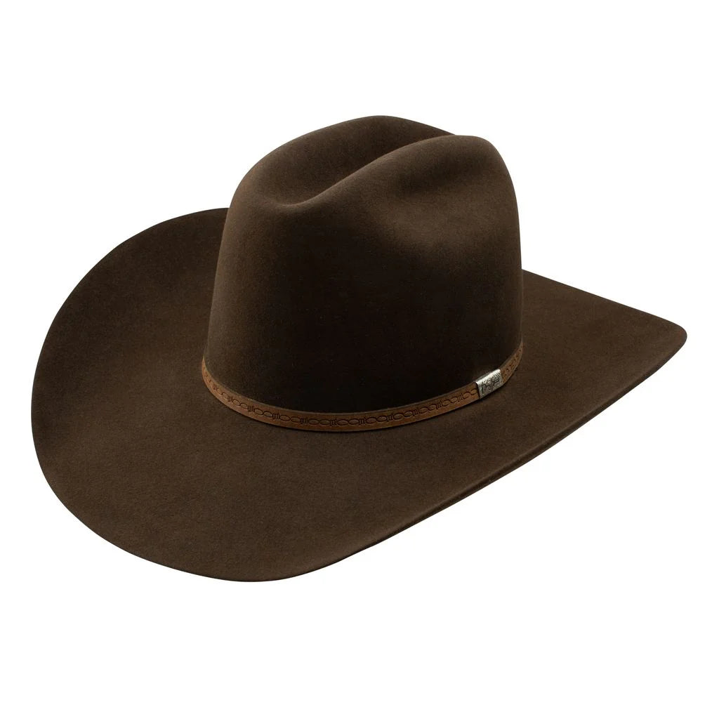 George Straight by Resistol Cedar Trail 6X Felt Hat in Chocolate