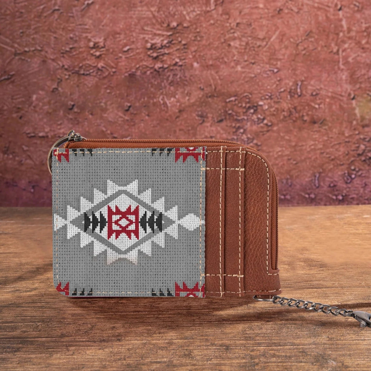 Wrangler Mini Zip Card Case in Lavendar